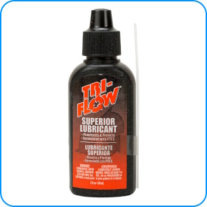Image of a tri-flow lubricant bottle